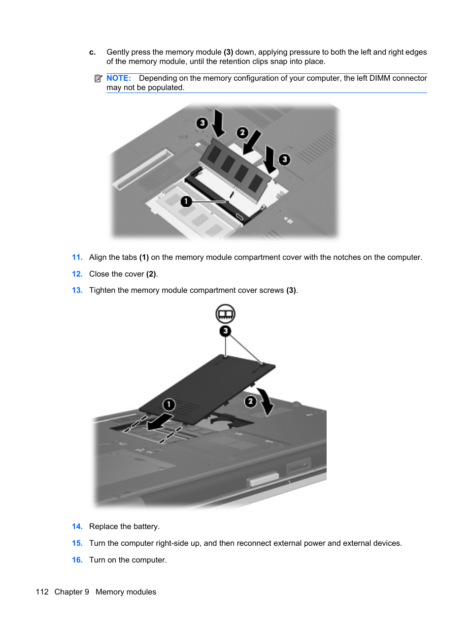 HP EliteBook 8540w Mobile Workstation User Manual | Page 124 / 187