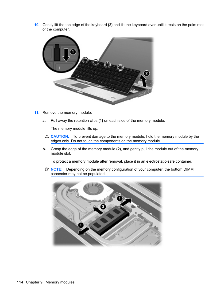 HP EliteBook 8540w Mobile Workstation User Manual | Page 126 / 187