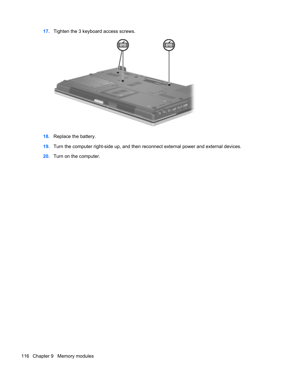 HP EliteBook 8540w Mobile Workstation User Manual | Page 128 / 187