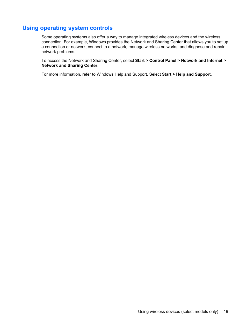 Using operating system controls | HP EliteBook 8540w Mobile Workstation User Manual | Page 31 / 187