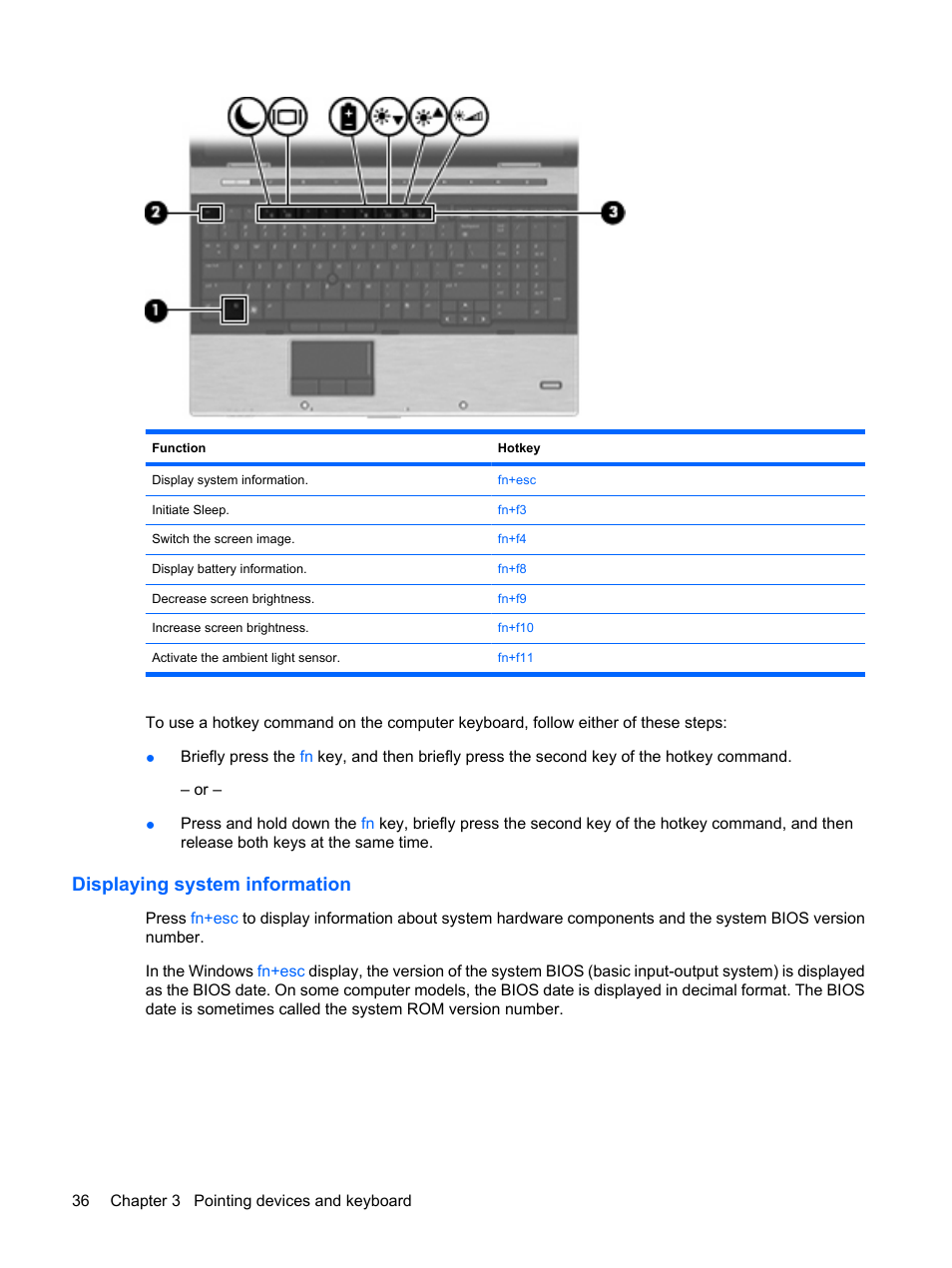 Displaying system information | HP EliteBook 8540w Mobile Workstation User Manual | Page 48 / 187