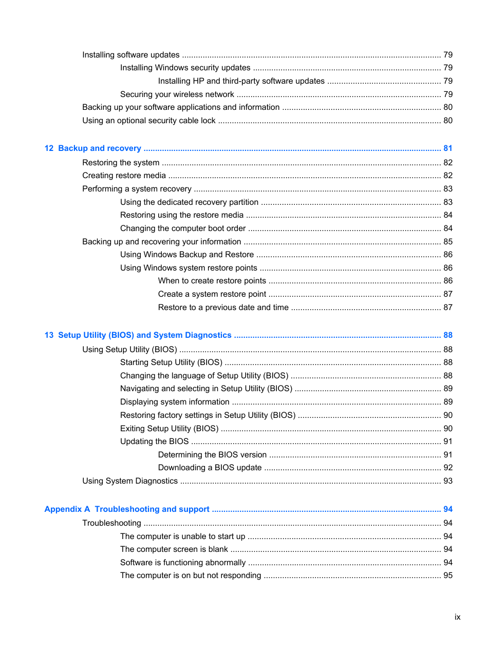 HP Pavilion dm4-3013cl Entertainment Notebook PC User Manual | Page 9 / 121