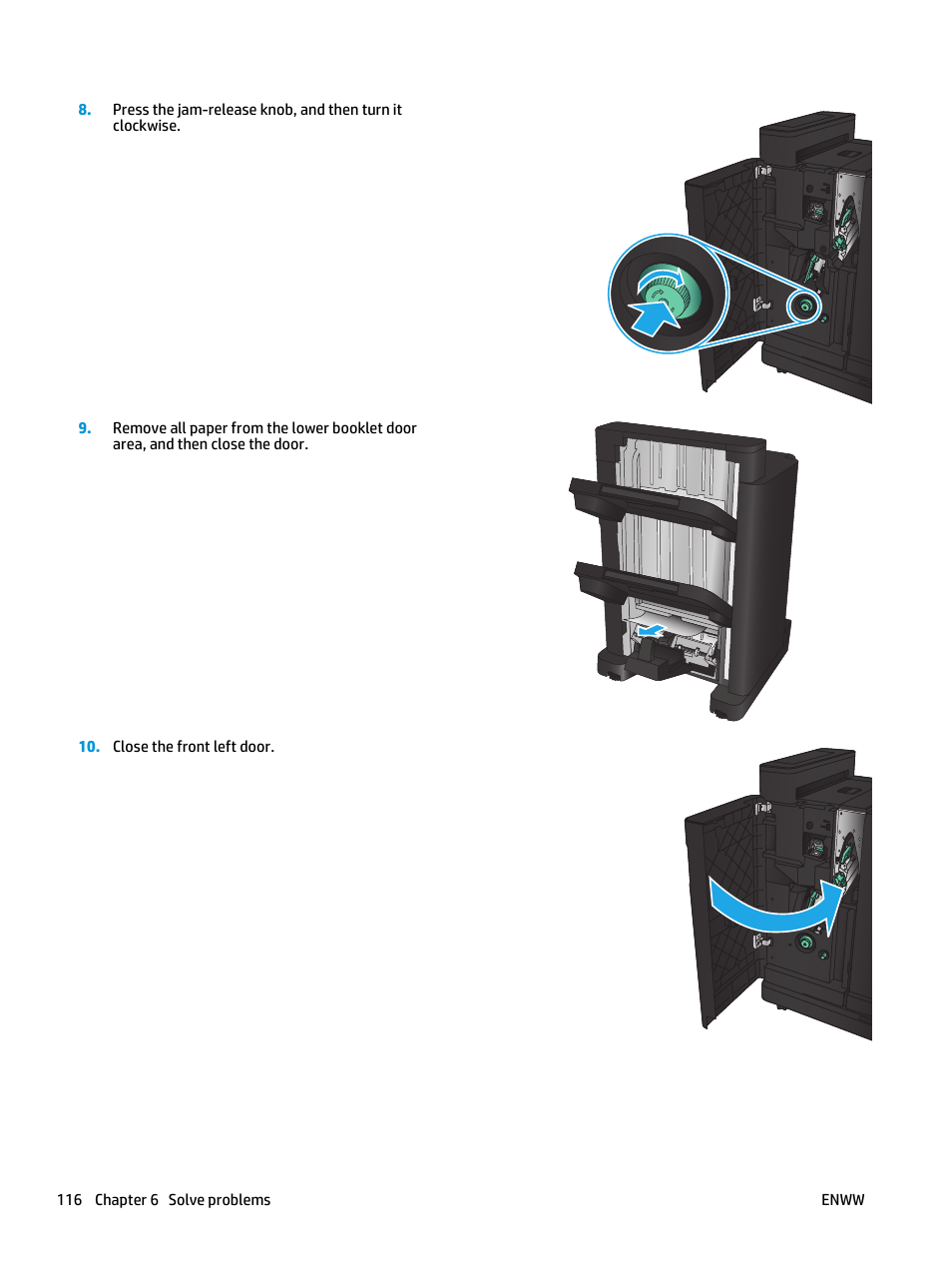 HP LaserJet Enterprise M806 Printer series User Manual | Page 124 / 146