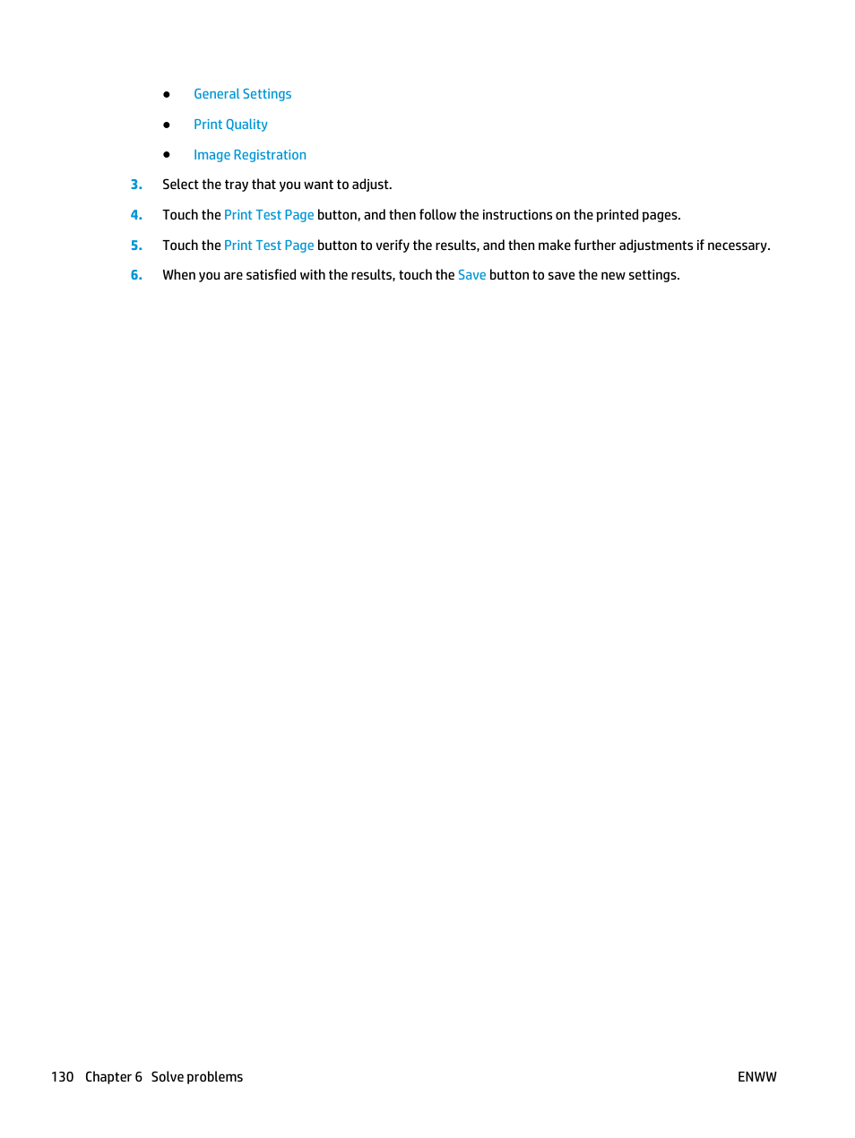 HP LaserJet Enterprise M806 Printer series User Manual | Page 138 / 146