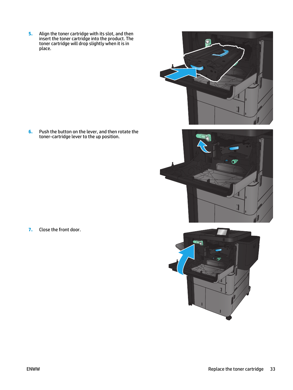 HP LaserJet Enterprise M806 Printer series User Manual | Page 41 / 146