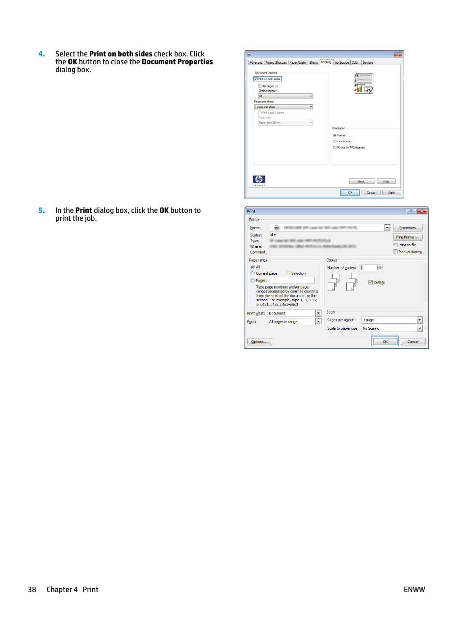 HP LaserJet Enterprise M806 Printer series User Manual | Page 46 / 146