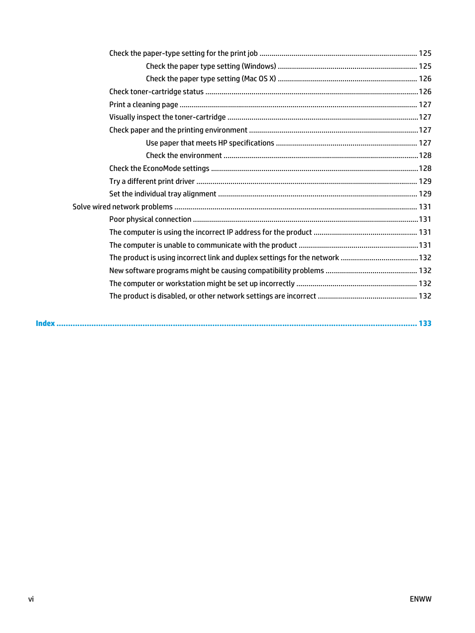 HP LaserJet Enterprise M806 Printer series User Manual | Page 8 / 146