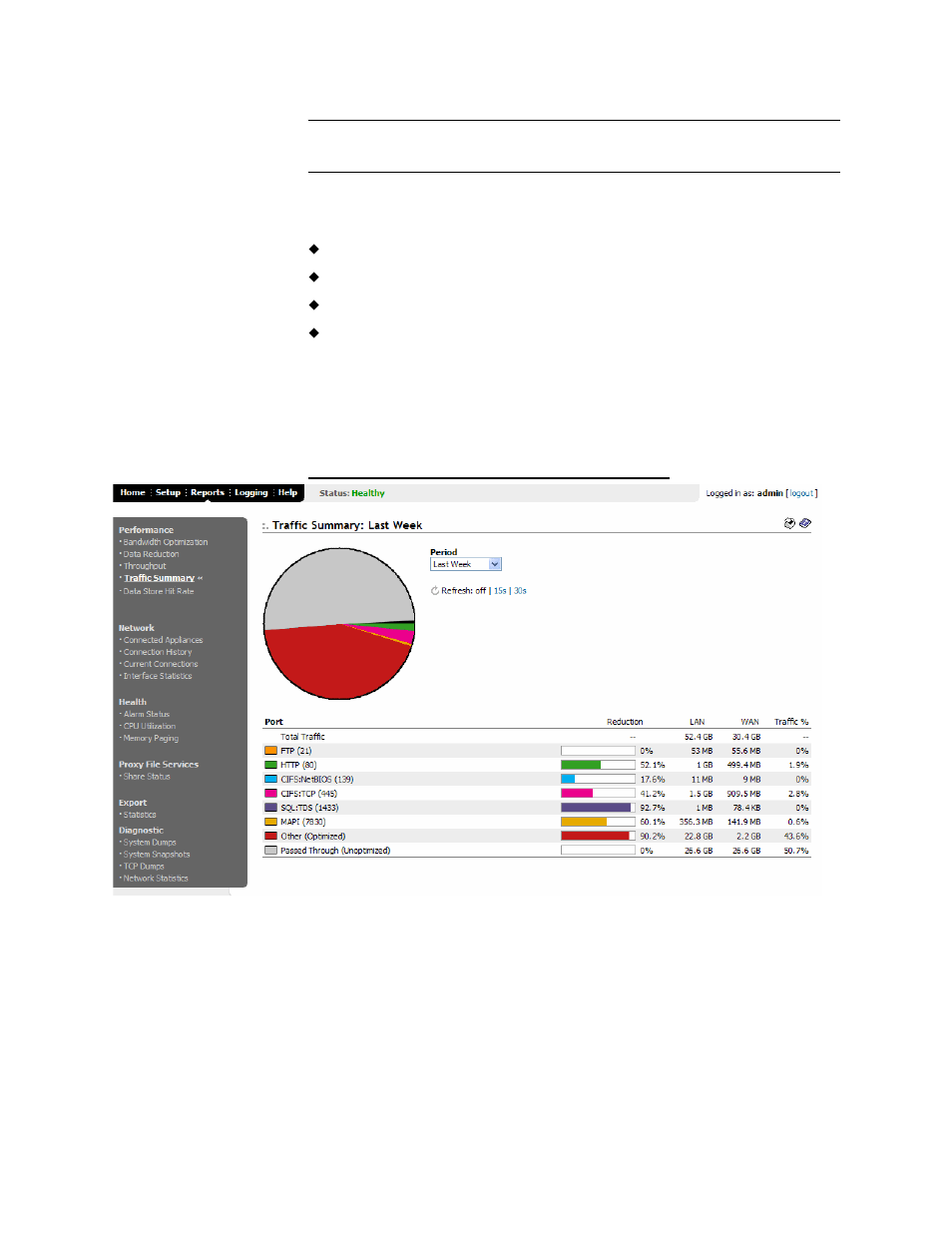 What this report tells you | HP StorageWorks Enterprise File Services WAN Accelerator User Manual | Page 138 / 194