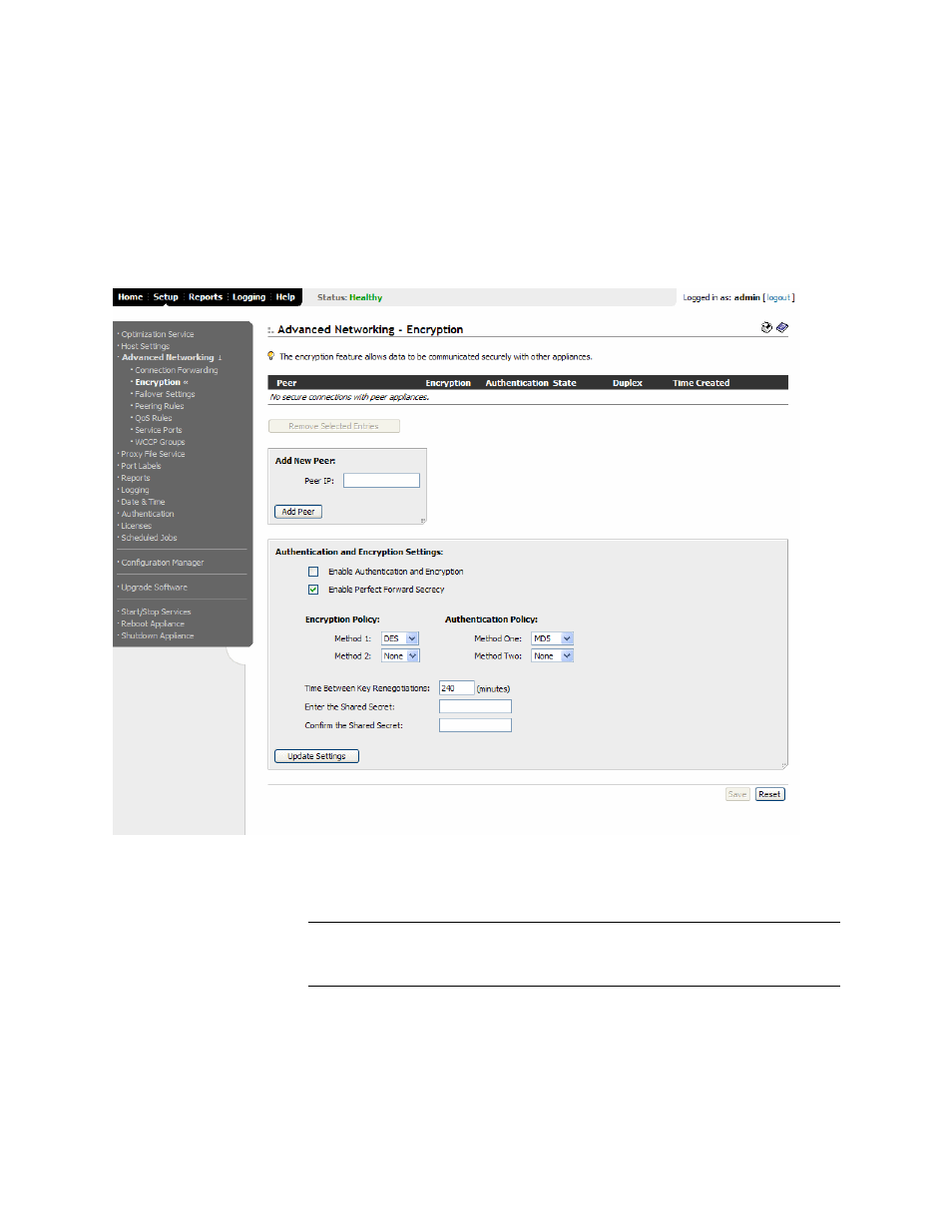 HP StorageWorks Enterprise File Services WAN Accelerator User Manual | Page 64 / 194