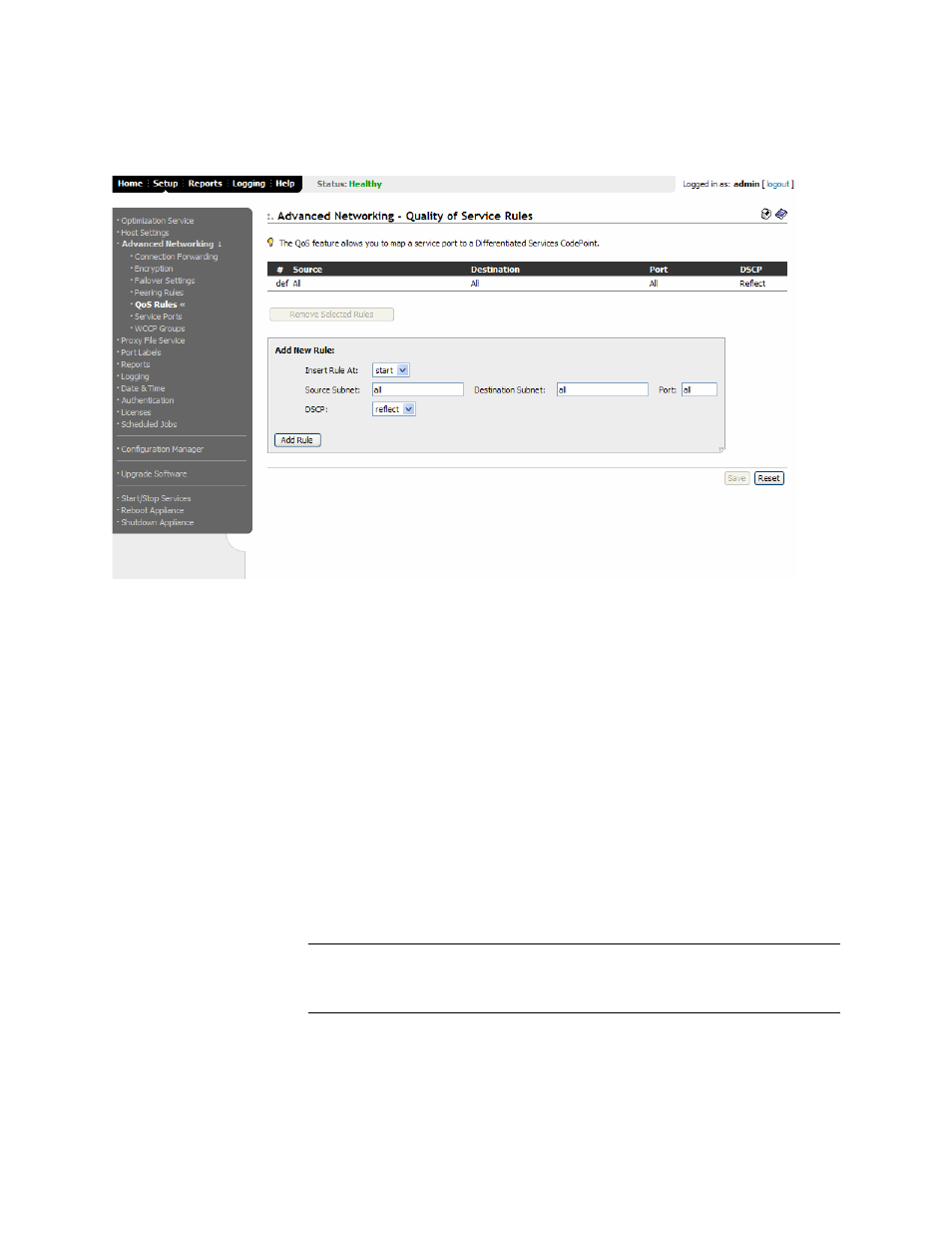 Setting service ports | HP StorageWorks Enterprise File Services WAN Accelerator User Manual | Page 72 / 194