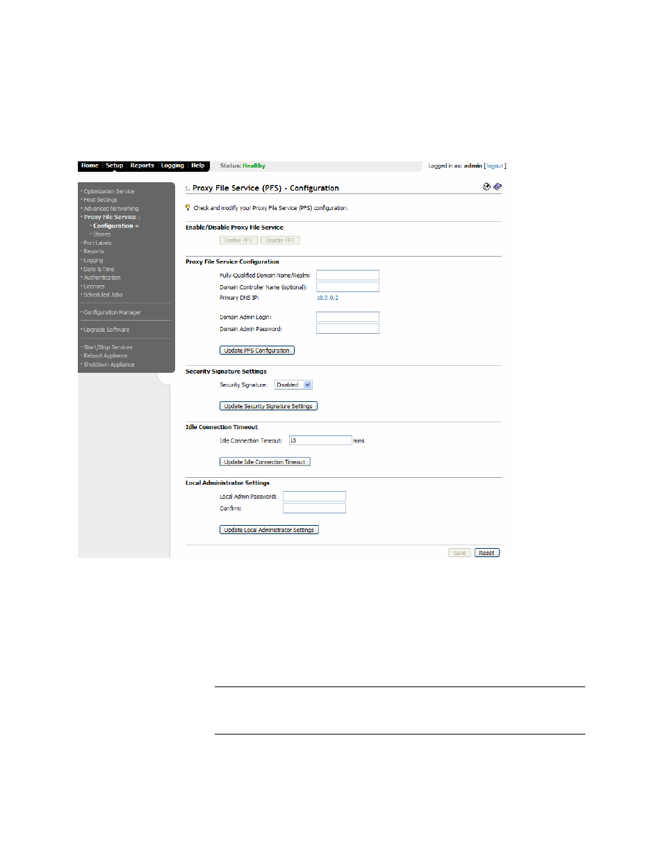 HP StorageWorks Enterprise File Services WAN Accelerator User Manual | Page 86 / 194