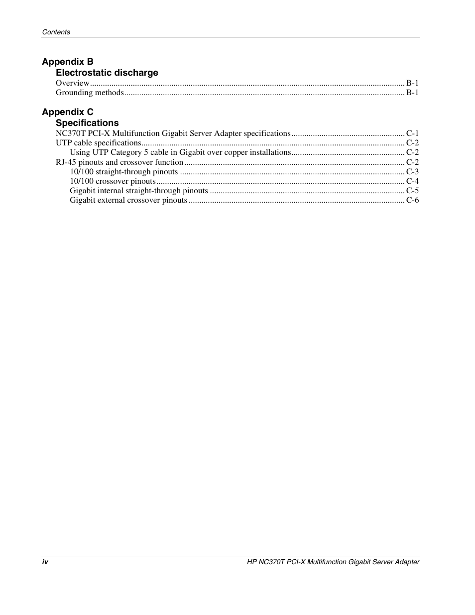 HP NC370T PCI-X Multifunction Gigabit Server Adapter User Manual | Page 4 / 23