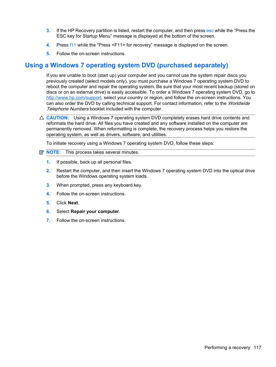 HP EliteBook 8740w Mobile Workstation User Manual | Page 129 / 150