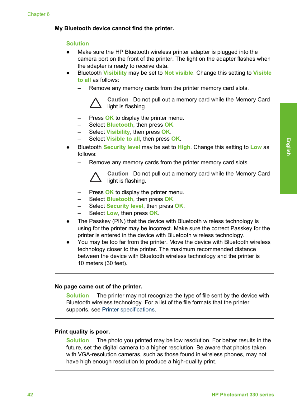 HP Photosmart 335 Compact Photo Printer User Manual | Page 104 / 178