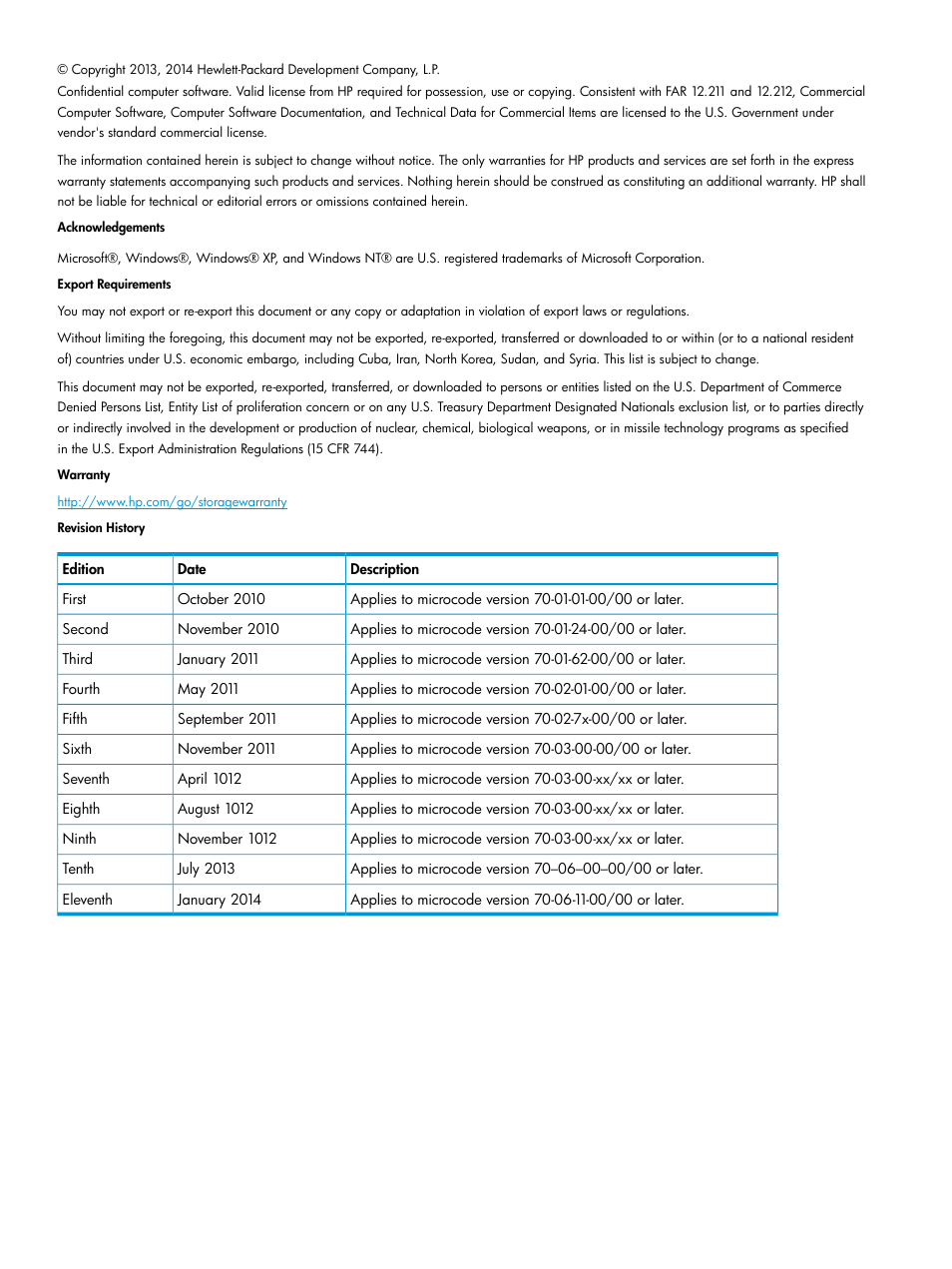 HP XP RAID Manager Software User Manual | Page 2 / 37