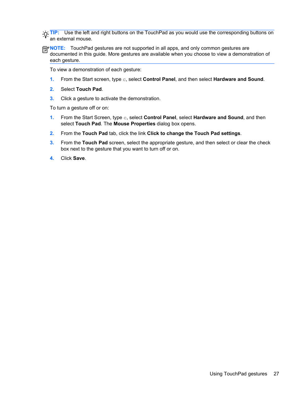 HP Pavilion 15-n030us Notebook PC User Manual | Page 37 / 91
