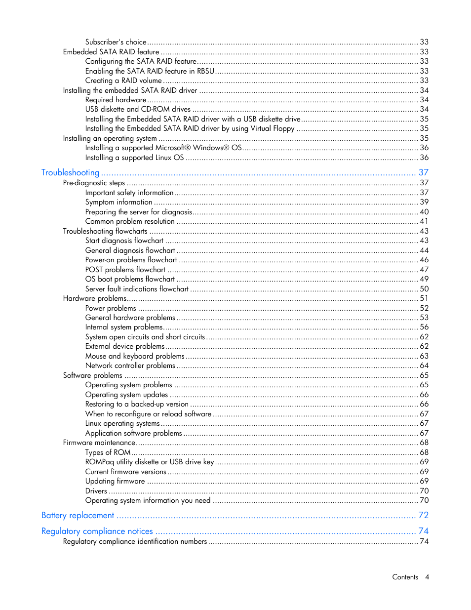 HP ProLiant MicroServer User Manual | Page 4 / 94