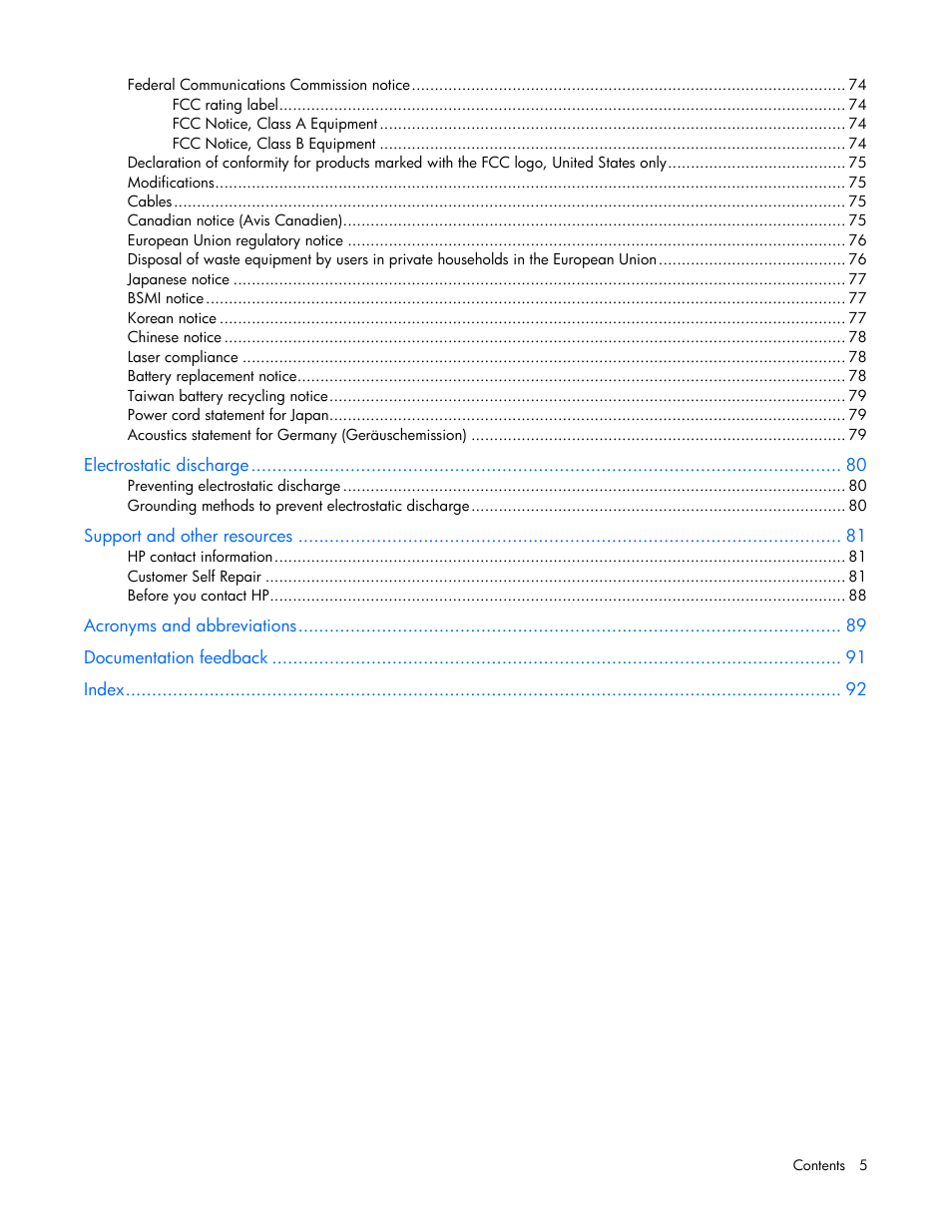 HP ProLiant MicroServer User Manual | Page 5 / 94
