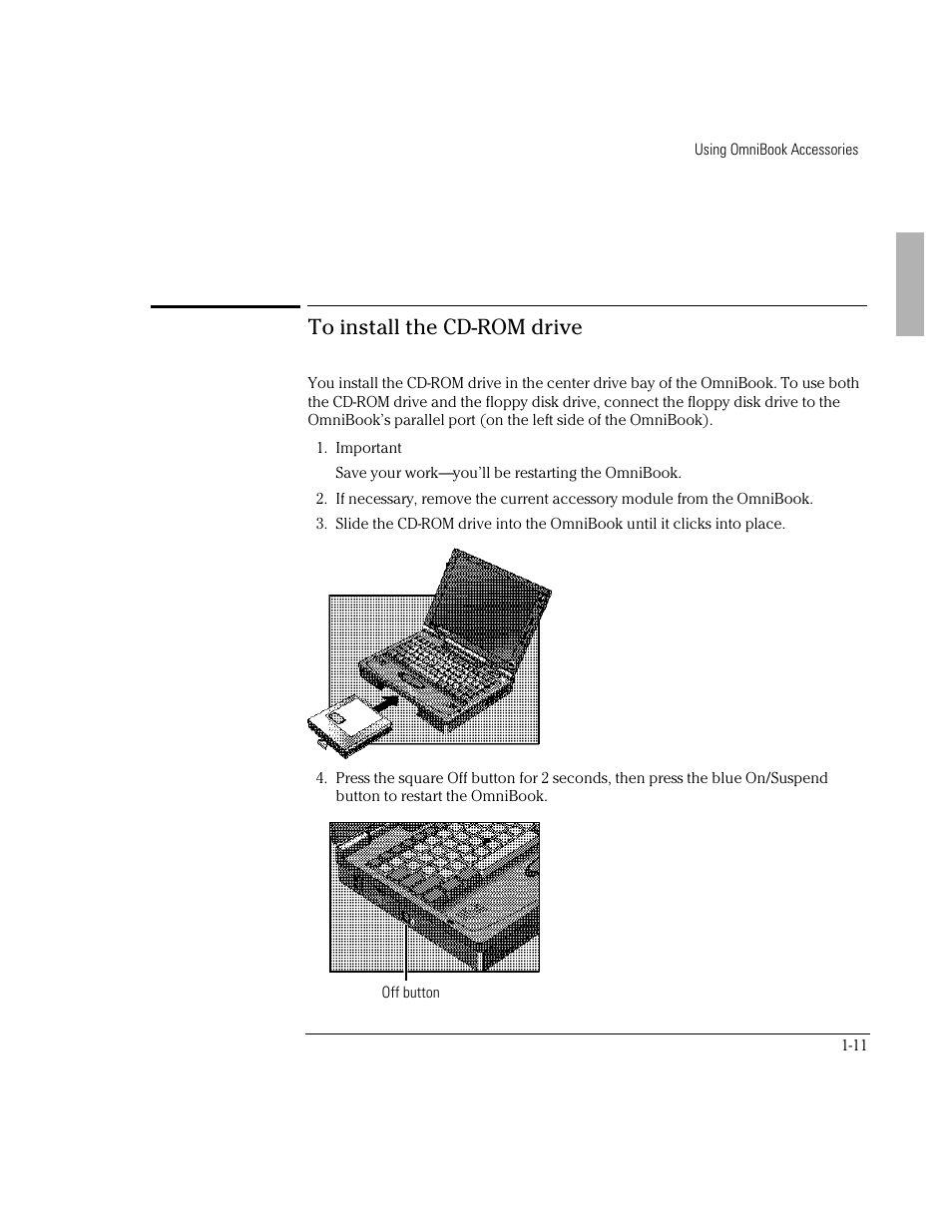 HP OmniBook 5500 Notebook PC User Manual | Page 11 / 32
