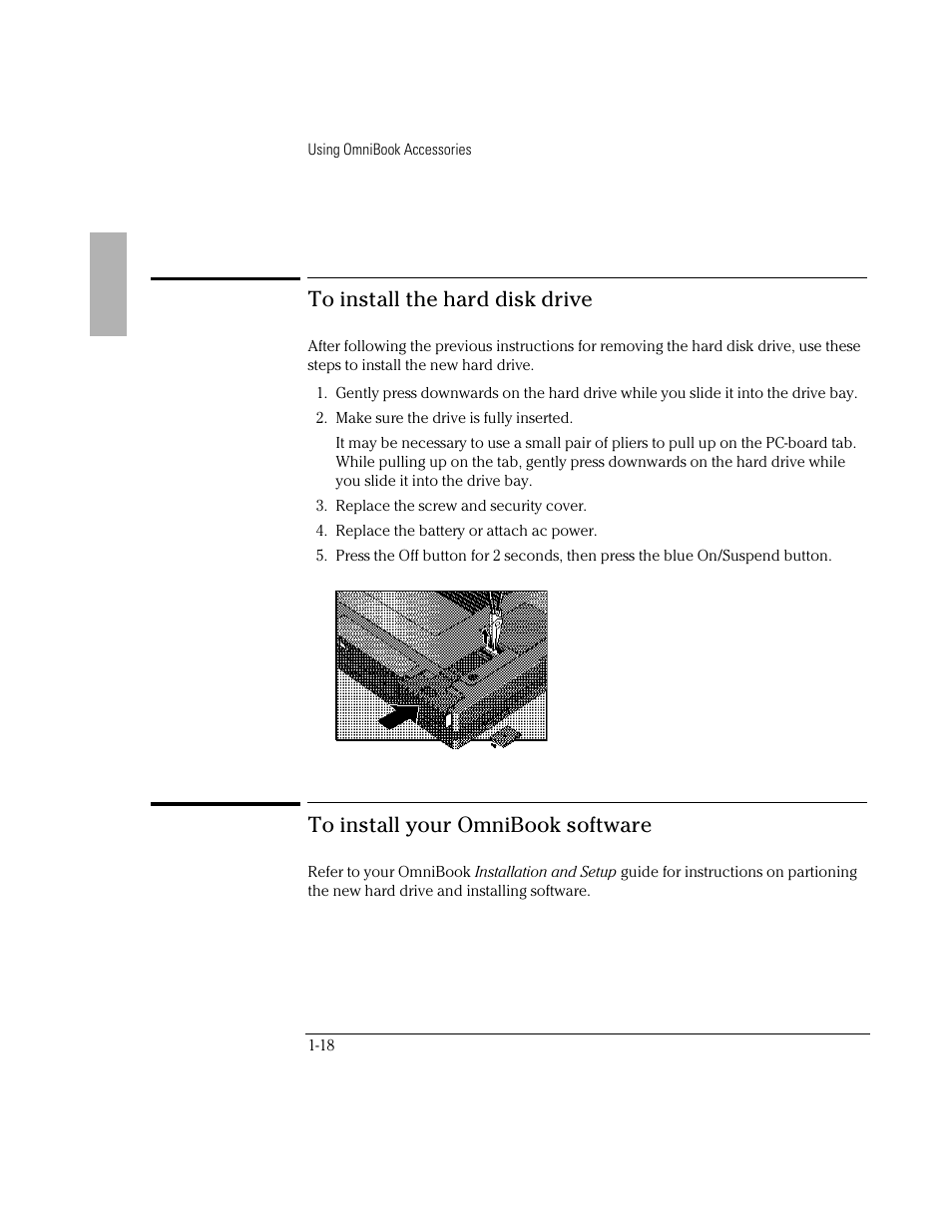HP OmniBook 5500 Notebook PC User Manual | Page 18 / 32