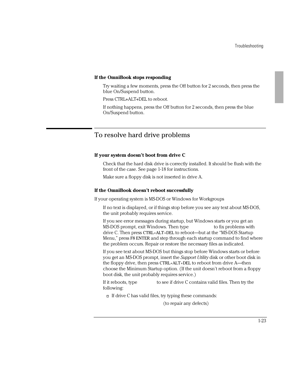 HP OmniBook 5500 Notebook PC User Manual | Page 23 / 32
