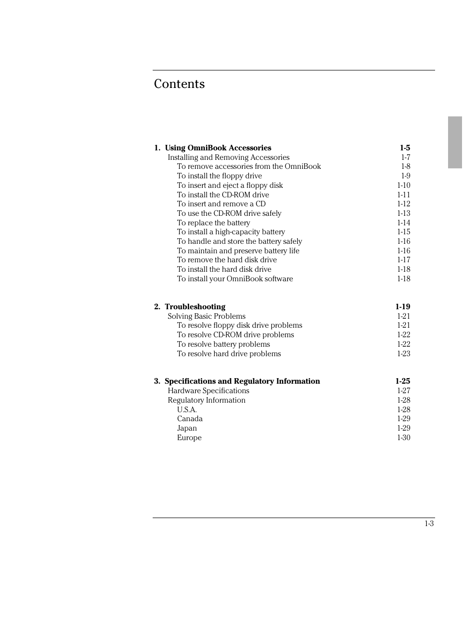HP OmniBook 5500 Notebook PC User Manual | Page 3 / 32