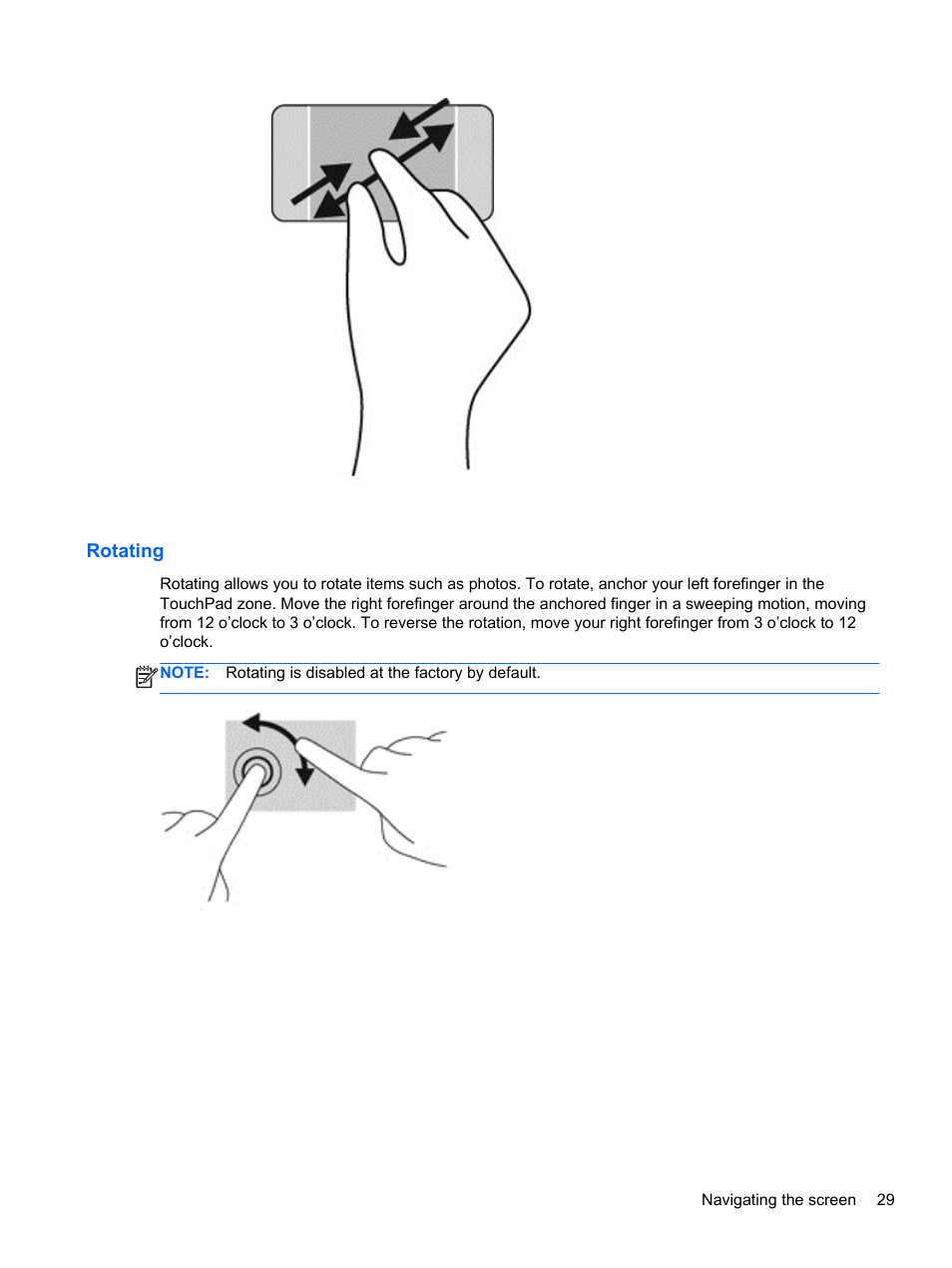 Rotating | HP Spectre 13 Pro-Notebook PC User Manual | Page 39 / 80