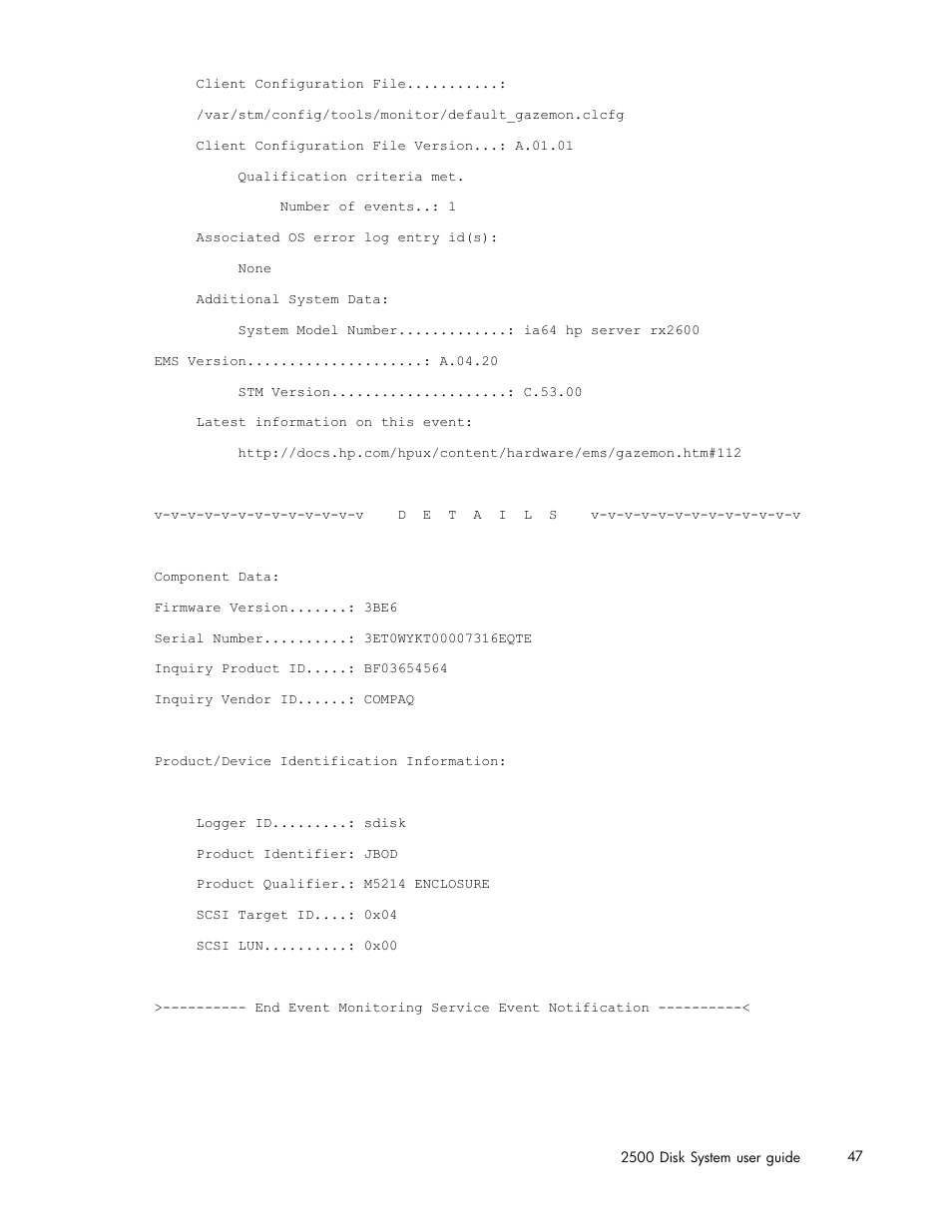 HP StorageWorks 2500 Disk System User Manual | Page 47 / 89