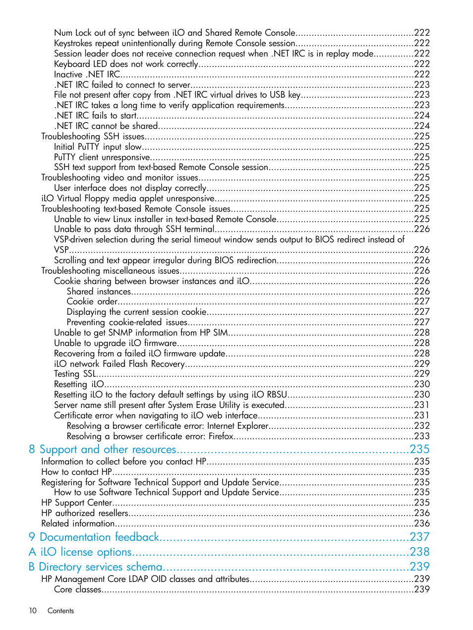 8 support and other resources | HP Integrated Lights-Out 3 User Manual | Page 10 / 256