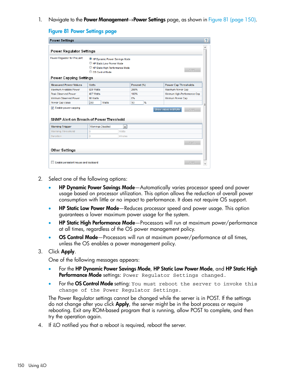 HP Integrated Lights-Out 3 User Manual | Page 150 / 256