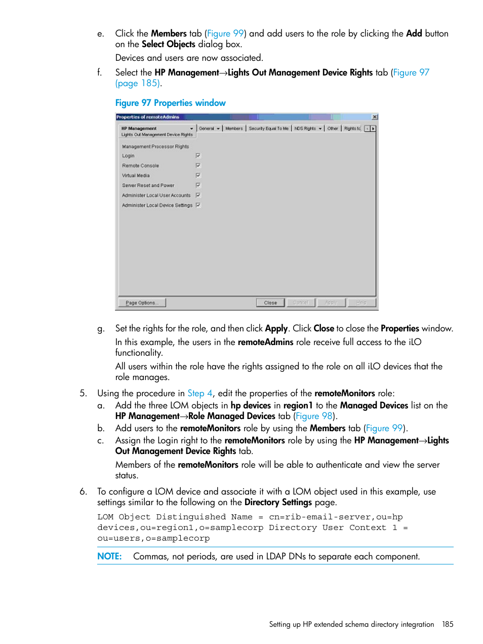 HP Integrated Lights-Out 3 User Manual | Page 185 / 256