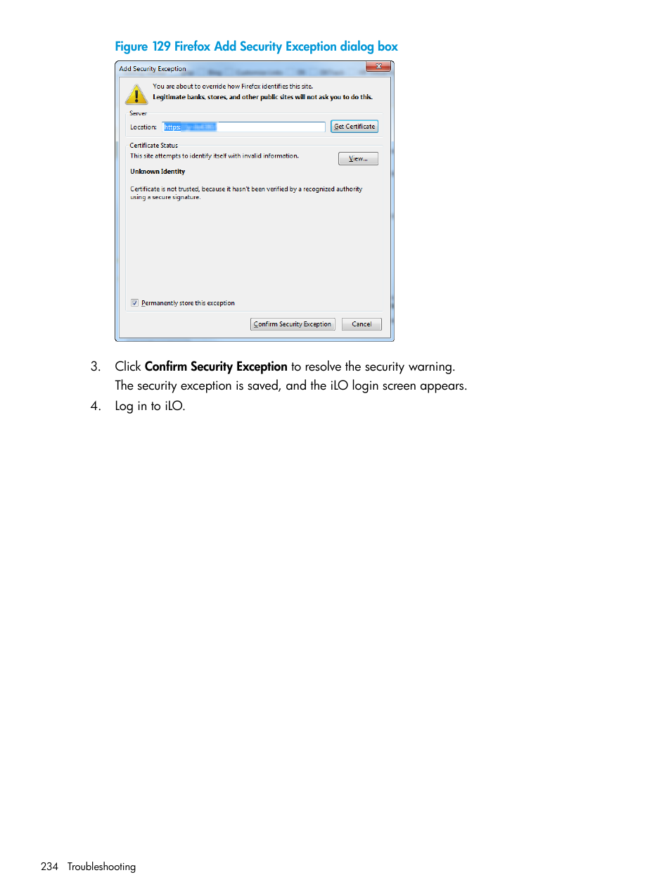 HP Integrated Lights-Out 3 User Manual | Page 234 / 256