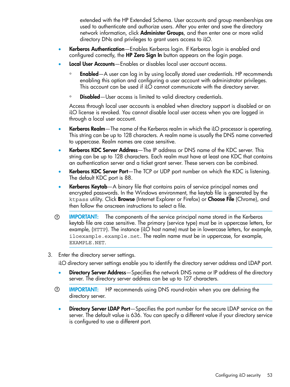 HP Integrated Lights-Out 3 User Manual | Page 53 / 256