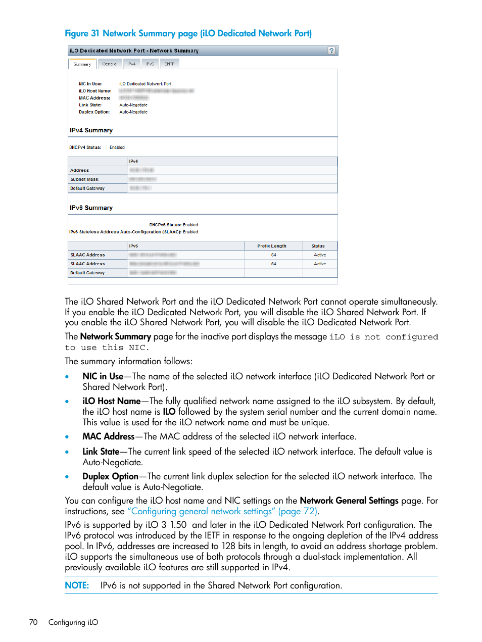 Figure 31 | HP Integrated Lights-Out 3 User Manual | Page 70 / 256