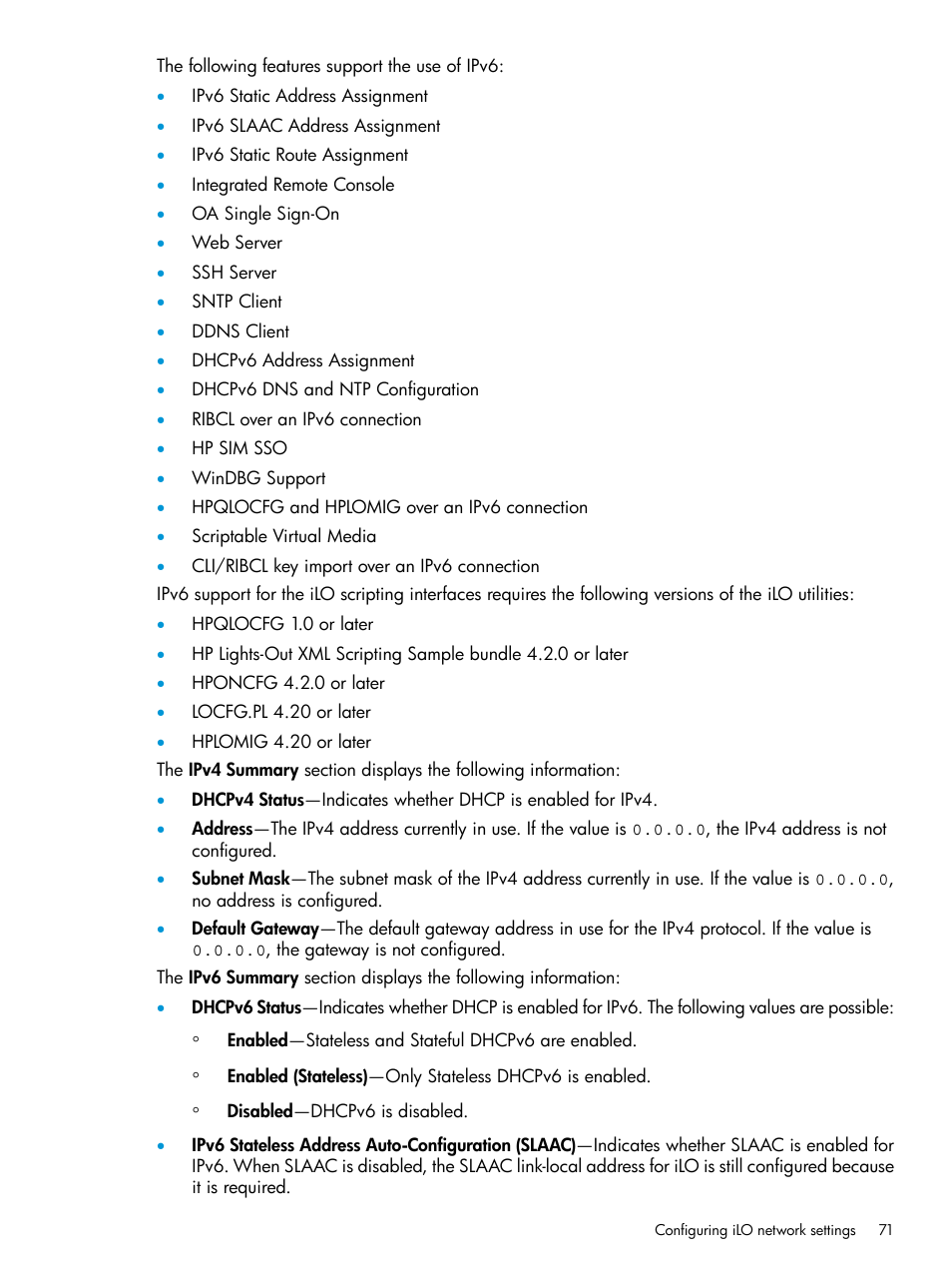 HP Integrated Lights-Out 3 User Manual | Page 71 / 256