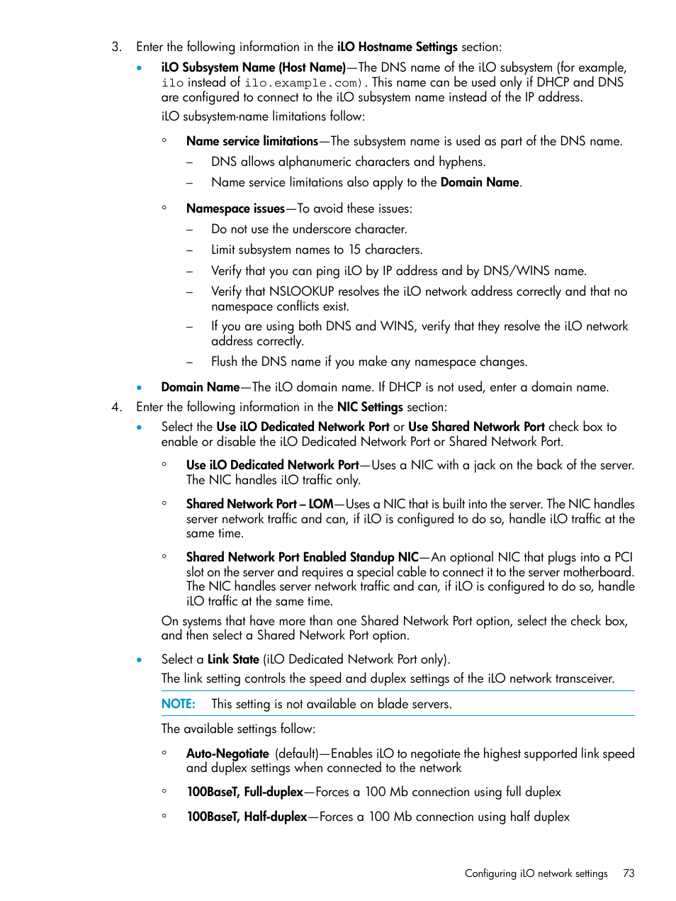 HP Integrated Lights-Out 3 User Manual | Page 73 / 256