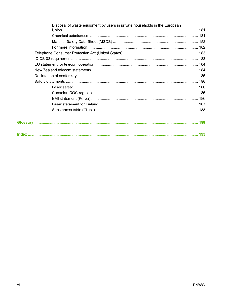 HP LaserJet M1319f Multifunction Printer User Manual | Page 10 / 212