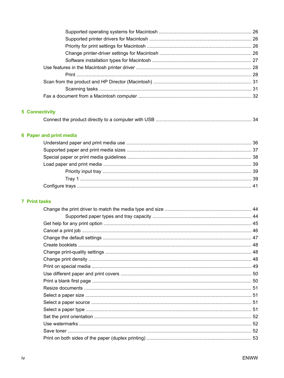 HP LaserJet M1319f Multifunction Printer User Manual | Page 6 / 212