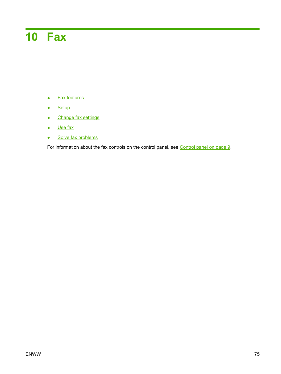 10 fax | HP LaserJet M1319f Multifunction Printer User Manual | Page 85 / 212