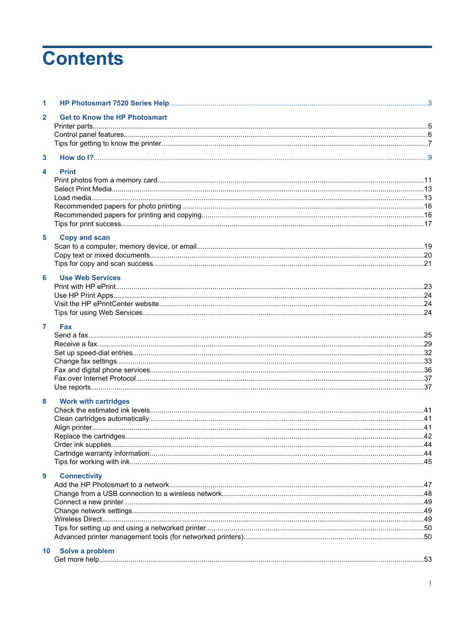 HP Photosmart 7520 e-All-in-One Printer User Manual | Page 3 / 102