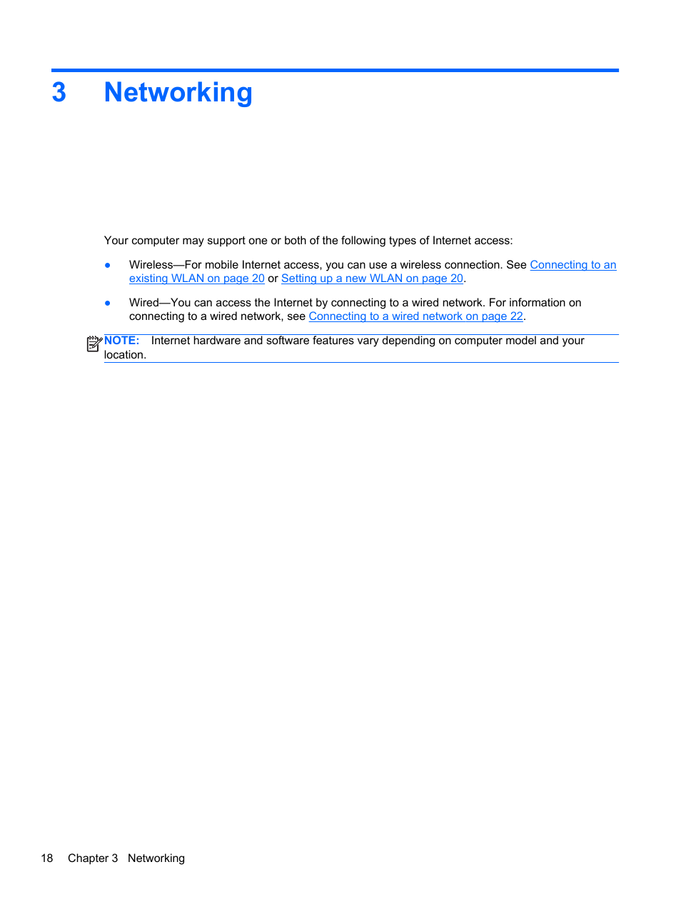 Networking, 3 networking, 3networking | HP EliteBook 2570p Notebook PC User Manual | Page 28 / 106