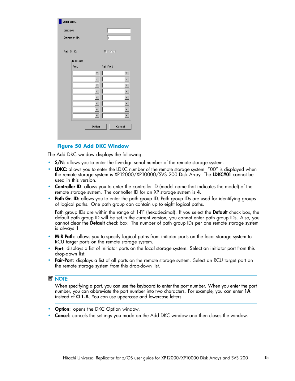 50 add dkc window, Figure 50 | HP StorageWorks XP Remote Web Console Software User Manual | Page 115 / 219