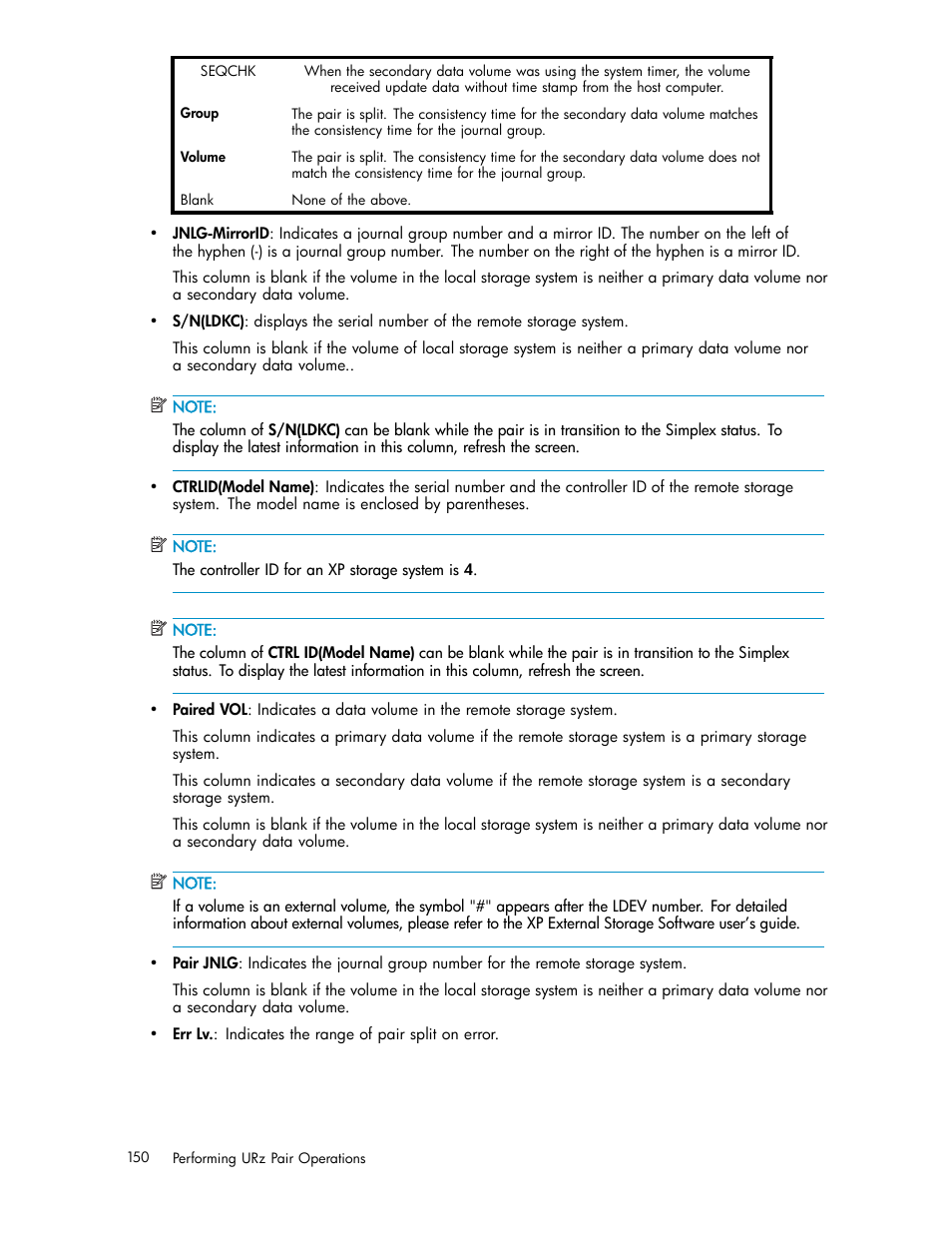 HP StorageWorks XP Remote Web Console Software User Manual | Page 150 / 219