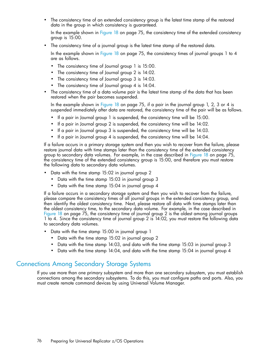 Connections among secondary storage systems | HP StorageWorks XP Remote Web Console Software User Manual | Page 76 / 219