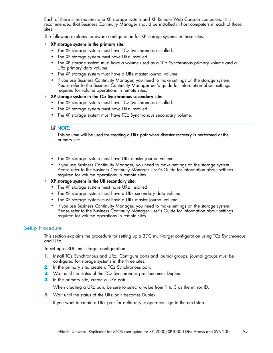 Setup procedure | HP StorageWorks XP Remote Web Console Software User Manual | Page 95 / 219