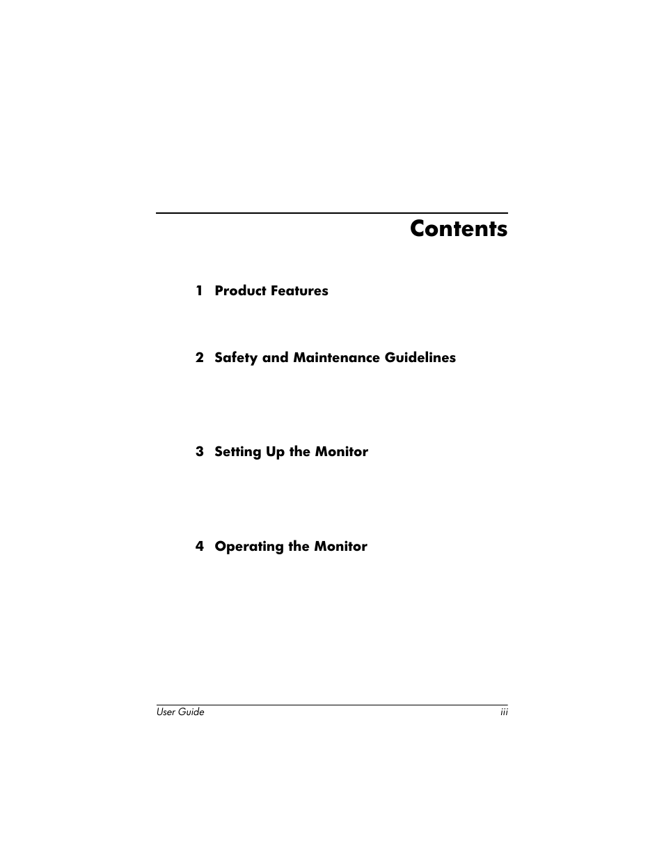 HP Pavilion L176v 17 inch LCD Monitor User Manual | Page 3 / 40
