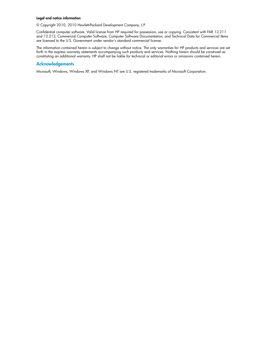 HP X1000 Network Storage Systems User Manual | Page 2 / 62