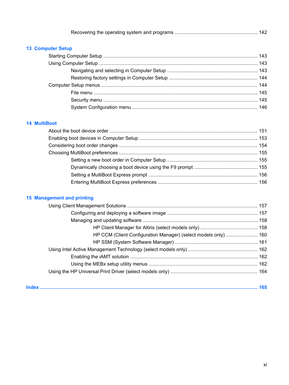 HP EliteBook 8540w Mobile Workstation User Manual | Page 11 / 183