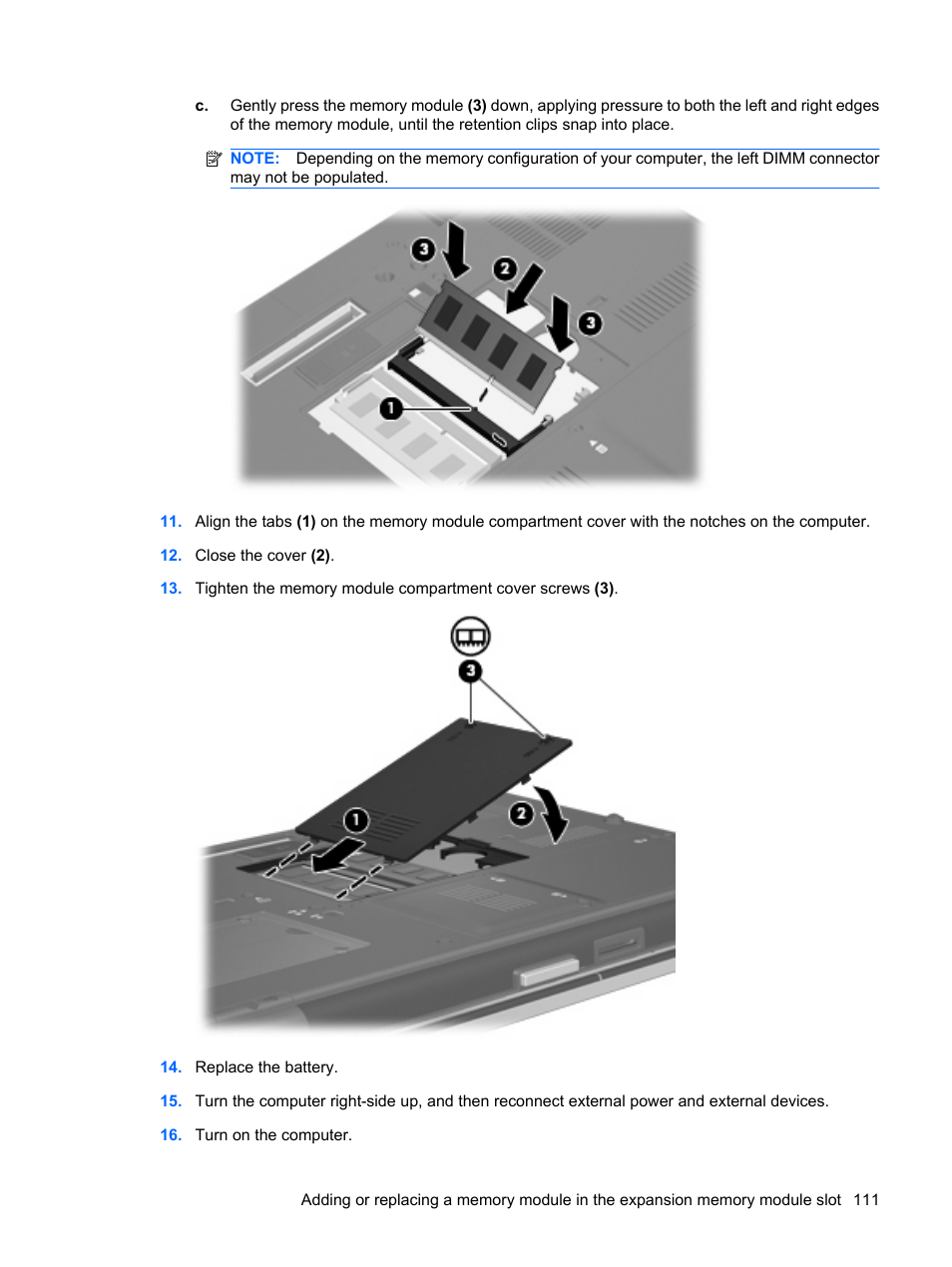 HP EliteBook 8540w Mobile Workstation User Manual | Page 123 / 183