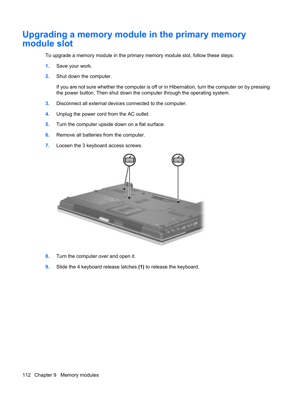 HP EliteBook 8540w Mobile Workstation User Manual | Page 124 / 183